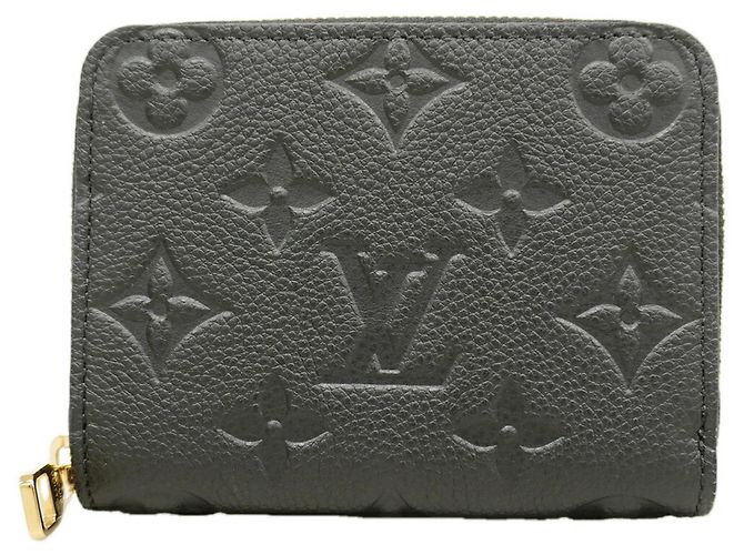 Portamonete Zippy Louis Vuitton Monogram Empreinte in Noir Nero