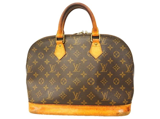 Louis Vuitton Alma Monogram Handtasche Braun