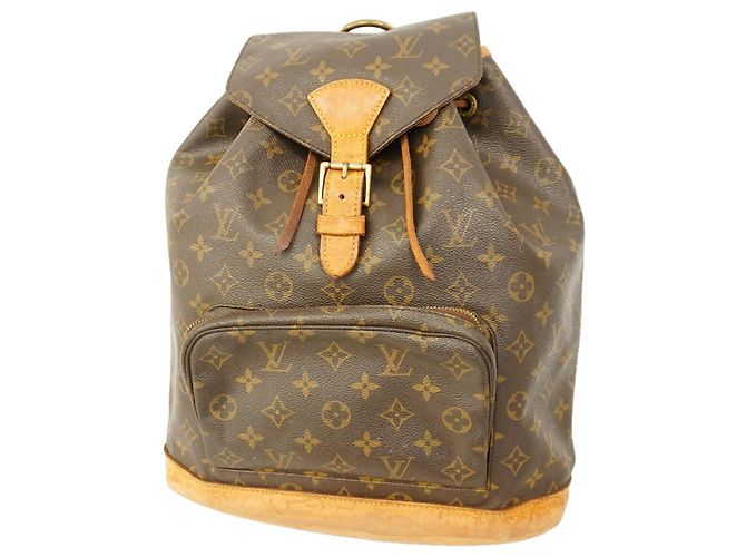 Louis Vuitton Monogram Montsouris GM Rucksack Braun