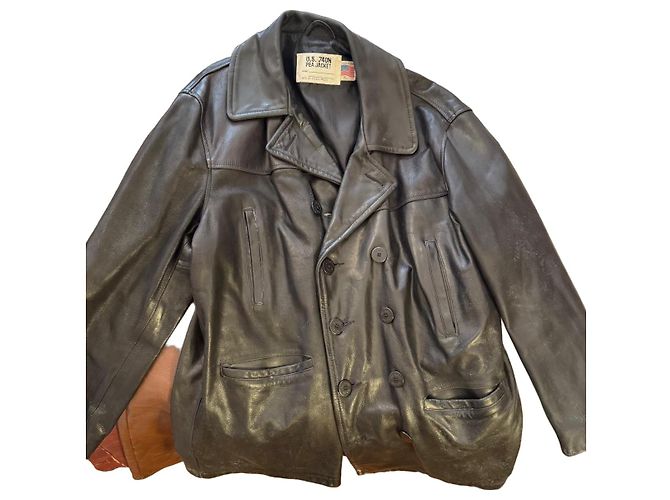 Autre Marque U.S. 740N Pea Jacket Schwarz
