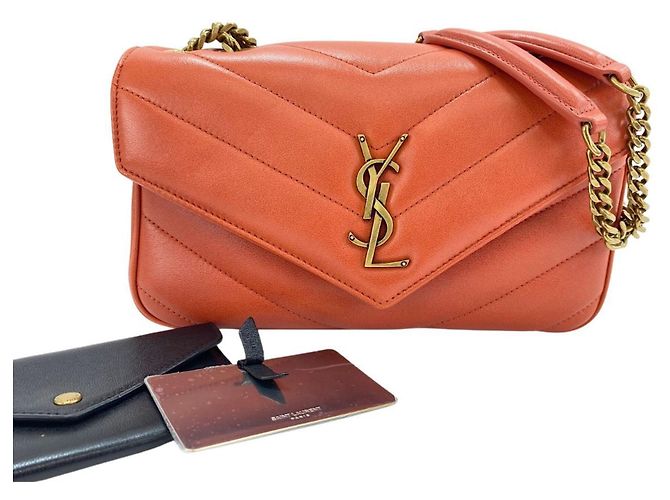 Borsa a tracolla Yves Saint Laurent Orange Arancione