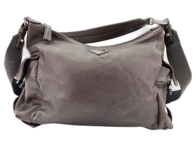 Borsa a tracolla Prada Explorer Marrone