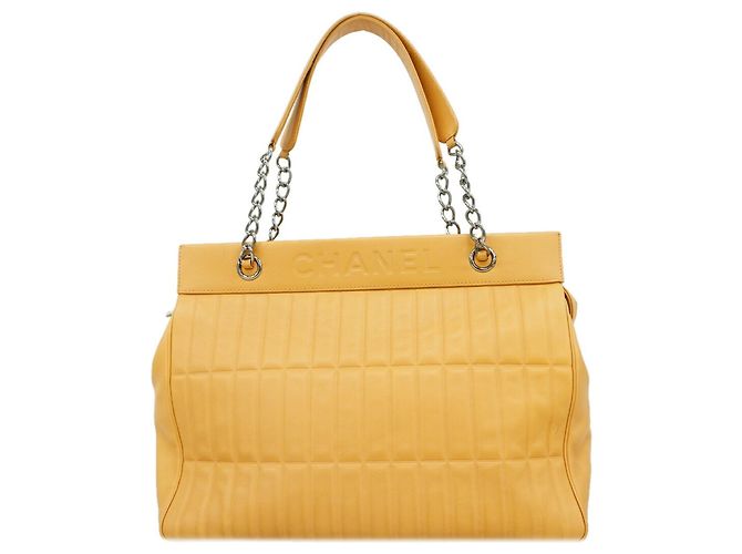 Chanel Tote Bag aus beigem Lammleder