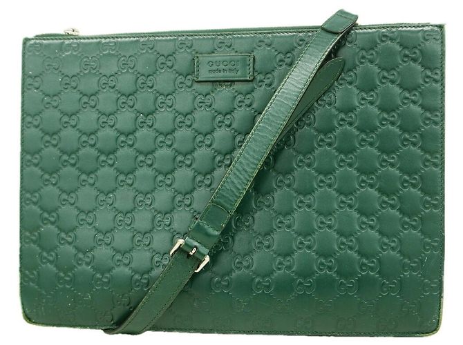 Borsa a tracolla Gucci in pelle verde