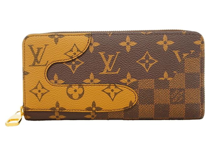 Cartera Zippy Landscape Monogram Louis Vuitton Castaño