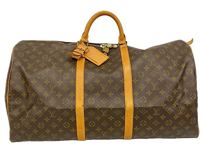 Louis Vuitton Boston Monogram Keepall 60 Marrom