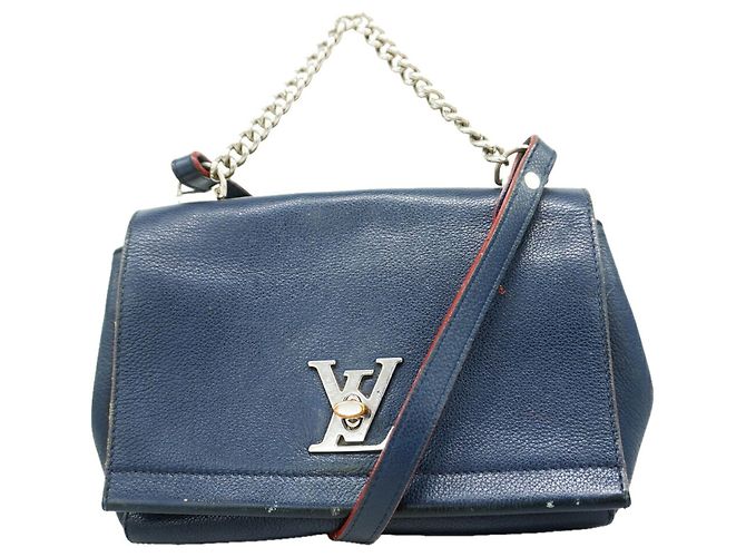 Borsa Louis Vuitton Lockme 2BB in Marine Rouge Rosso