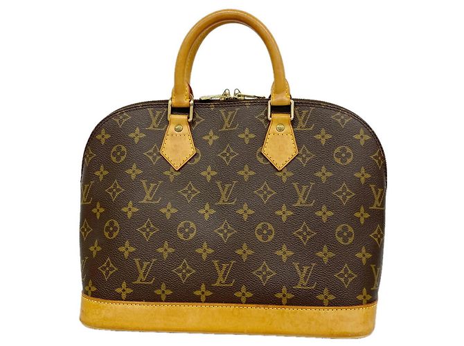 Borsa Louis Vuitton Alma Monogram Marrone