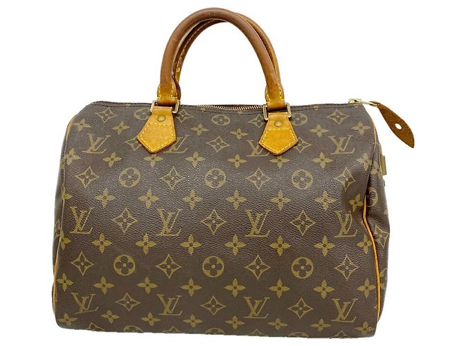 Borsa Louis Vuitton Monogram Speedy 30 Marrone