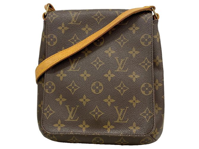 Bolso de hombro Louis Vuitton Monogram Musette Salsa Castaño