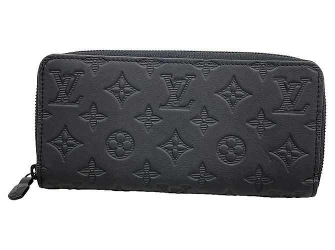 Louis Vuitton Monogram Shadow Zippy Wallet Black