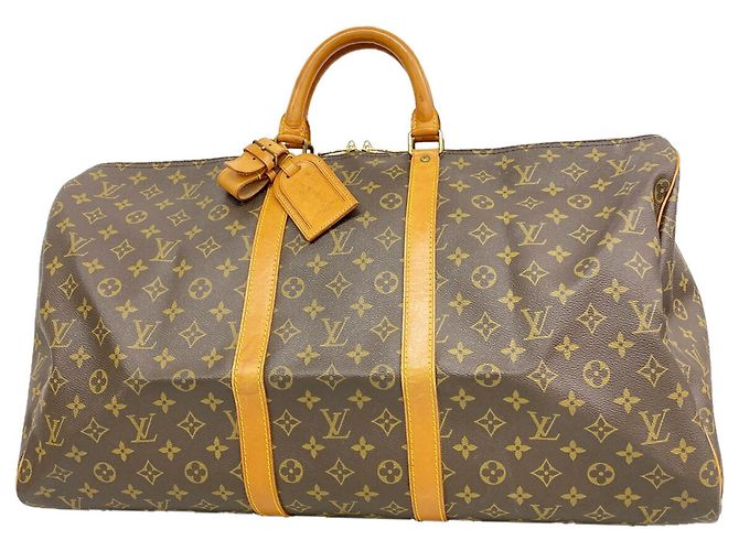 Keepall Borsa Boston Louis Vuitton Marrone