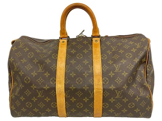 Borsa Boston Louis Vuitton Monogram Keepall 45 Marrone