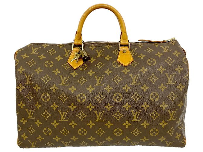 Borsa a mano Louis Vuitton Monogram Speedy 40 Marrone