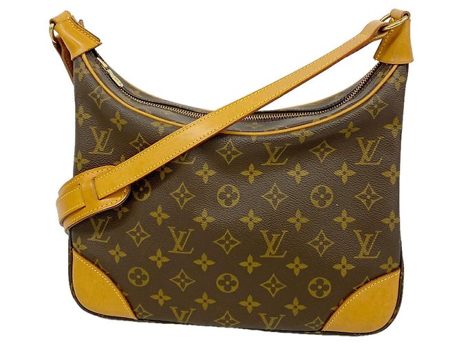 Borsa a tracolla Louis Vuitton Monogram Boulogne 30 Marrone