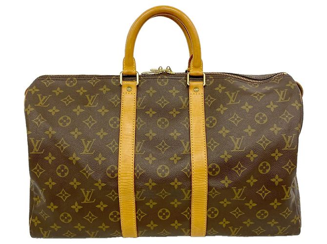 Louis Vuitton Boston Monogram Keepall 45 Marrone