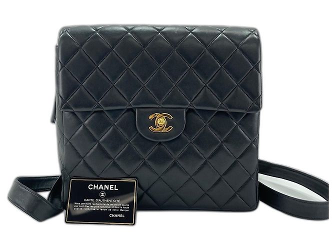 Chanel Matelassé Black Backpack