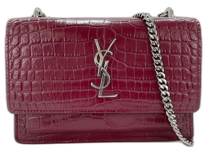 Borsa a tracolla Yves Saint Laurent Paris Sunset Rosso