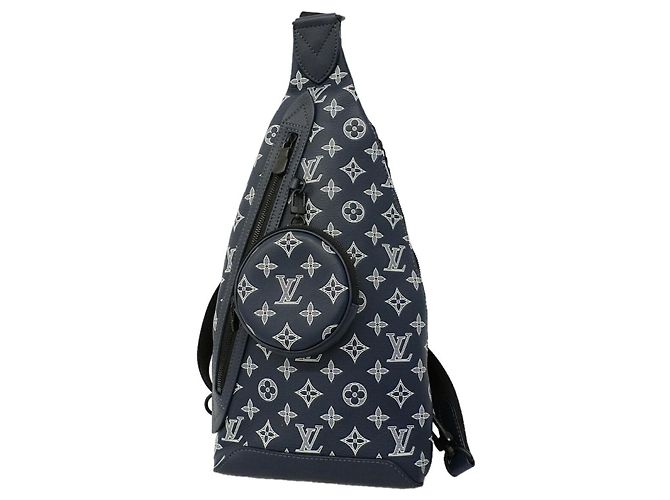 Sac Duo Sling Monogram Shadow Louis Vuitton Blanc