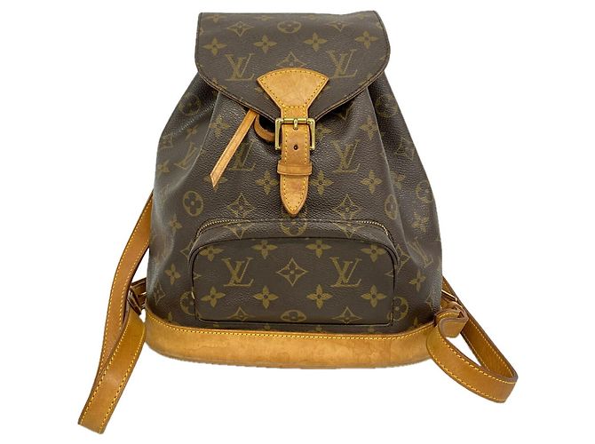 Louis Vuitton Monogram Montsouris MM Backpack Brown