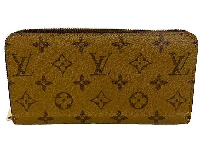 Portafoglio Zippy Monogram Reverse Louis Vuitton Marrone