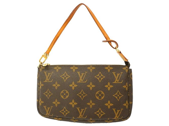 Borsa Pochette Accessoires Monogram Louis Vuitton Marrone