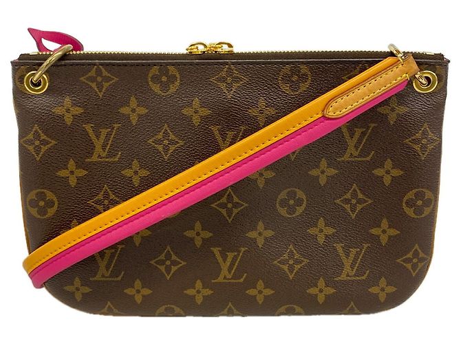 Borsa a tracolla Louis Vuitton Monogram Loretta Marrone Rosa