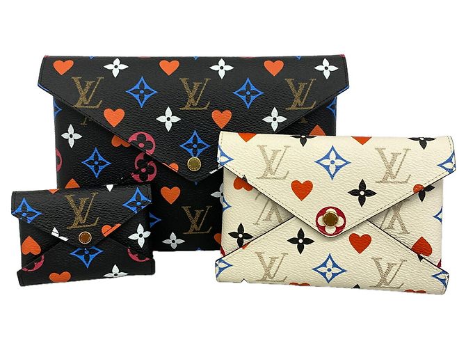 Louis Vuitton Monogram Game On Pochette Kirigami Nero Bianco