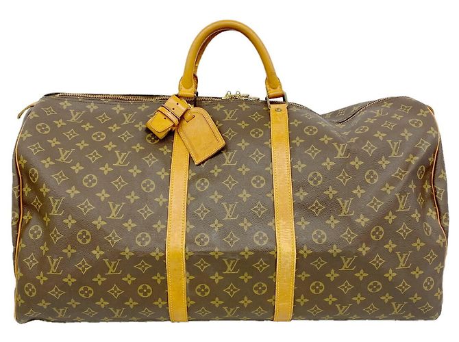 Louis Vuitton Boston Monogram Keepall 60 Marrone