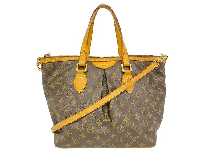 Borsa Tote Louis Vuitton Monogram Palermo PM Marrone