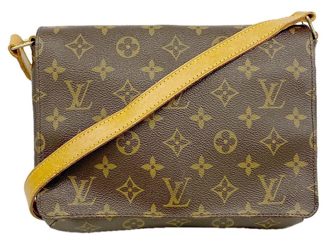 Borsa a tracolla Louis Vuitton Monogram Musette Satango Marrone