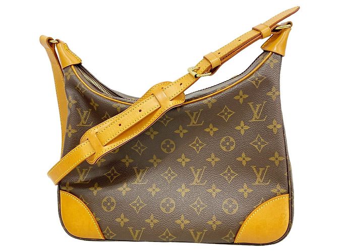 Borsa a tracolla Louis Vuitton Monogram Boulogne 30 Marrone