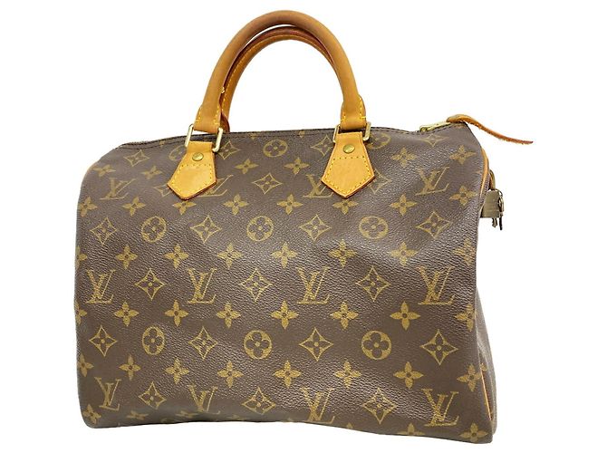 Borsa Louis Vuitton Monogram Speedy 30 Marrone