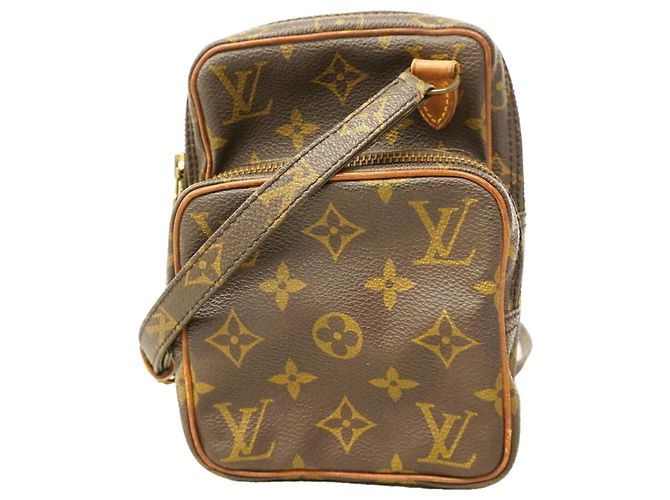 Borsa a tracolla Louis Vuitton Monogram Mini Amazon Marrone