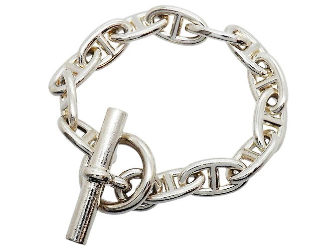 Hermès Bracciale Hermes Chaine d'Ancre GM in Argento 925