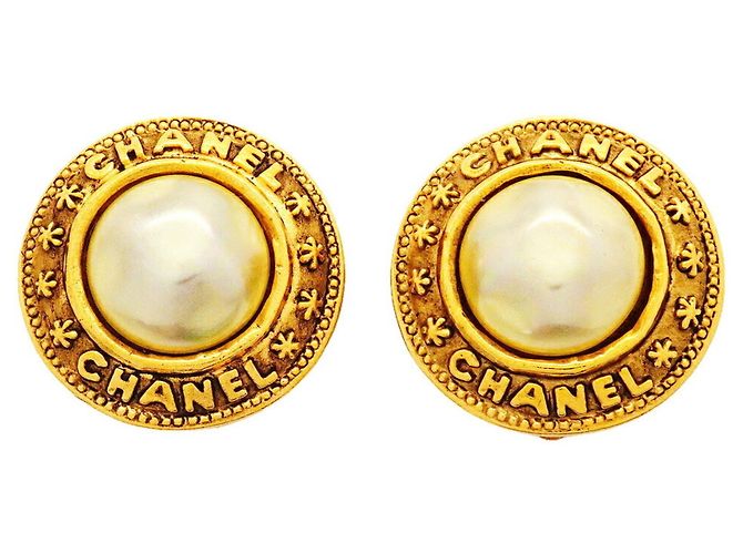 Orecchini a clip Chanel Gold D'oro