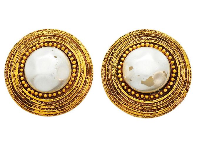 Orecchini a clip Chanel Gold D'oro