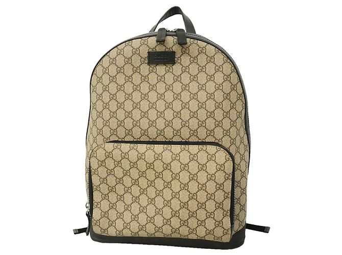 Gucci GG Supreme Backpack Brown Black