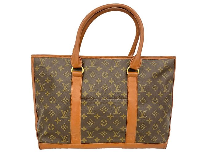 Louis Vuitton Monogram Sac Weekend PM Tote Bag Marrone