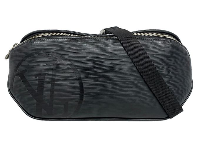 Borsa a tracolla Louis Vuitton Epi LV Circle Nero