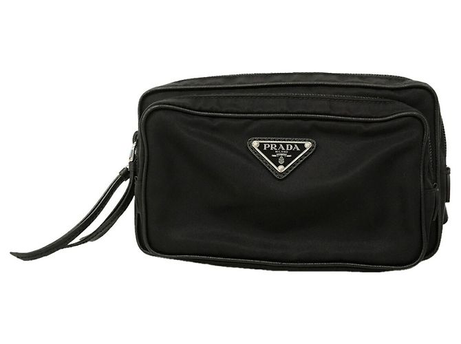 Prada Tessuto Nylon Sling Bag Black