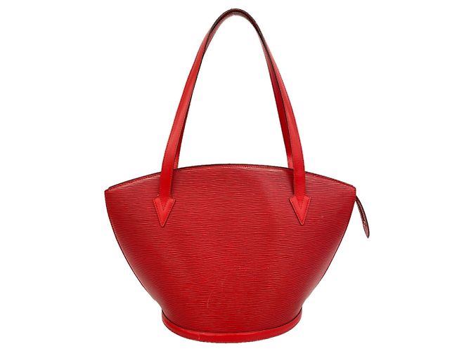 Bolso de hombro Louis Vuitton Epi Saint Jacques Roja