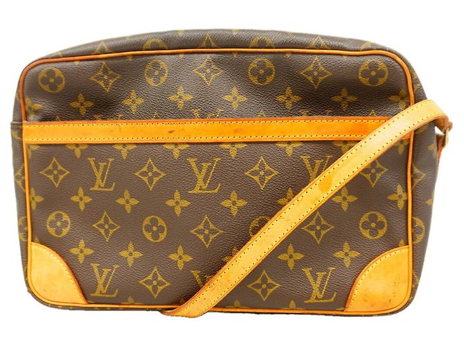 Borsa a tracolla Louis Vuitton Monogram Trocadero 30 Marrone