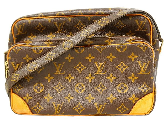 Bolso de hombro Nile Monogram Louis Vuitton Castaño