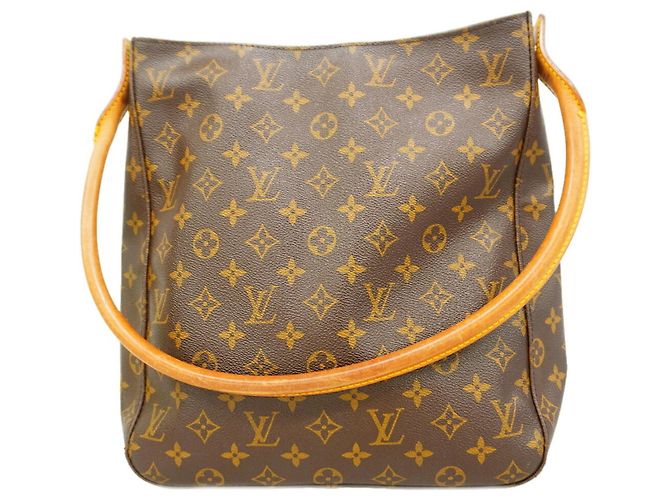 Borsa a tracolla Louis Vuitton Monogram Looping GM Marrone