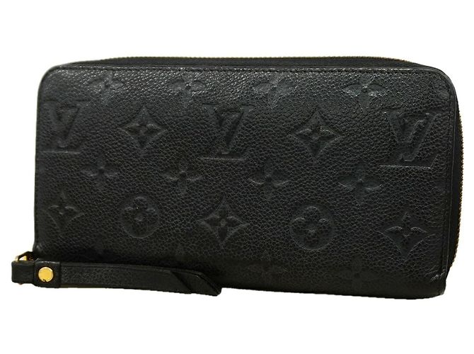 Louis Vuitton Monogram Empreinte Zippy Wallet M60571 Noir Negro