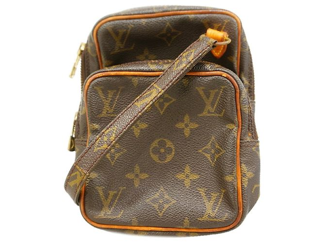 Borsa a tracolla Louis Vuitton Monogram Mini Amazon Marrone