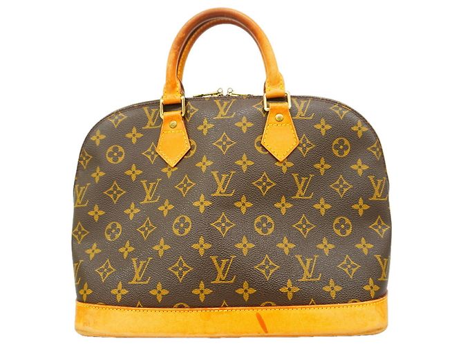 Louis Vuitton Alma Monogram Handtasche Braun