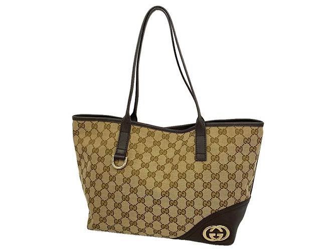 Borsa Tote Gucci GG Canvas Marrone Beige