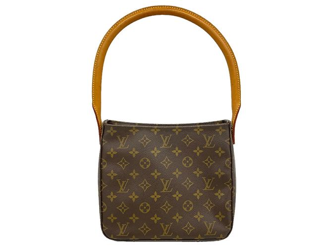 Borsa a tracolla Louis Vuitton Monogram Looping MM Marrone